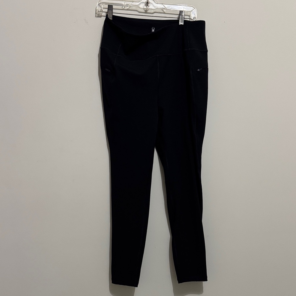 SPYDER fleece leggings with zip pockets